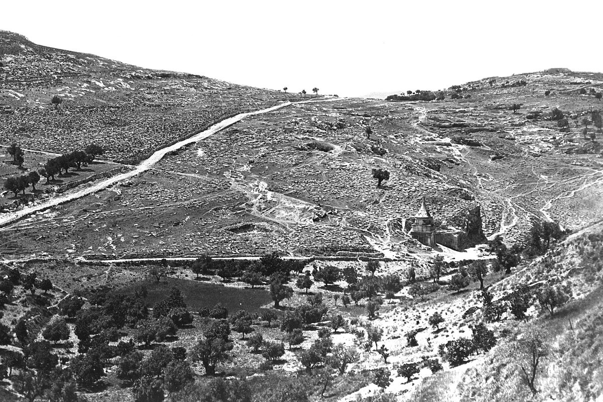 חגי אולריך תוהו, פליקס בונפיס, עמק קדרון והר הזיתים בירושלים, 1880