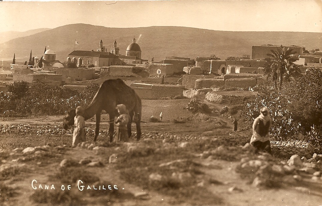 חגי אולריך תוהו, כרימה עבוד, כפר כנא, בערך 1920, גלויה סרוקה