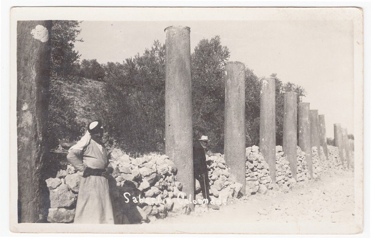 חגי אולריך תוהו, כרימה עבוד, שכם, 1925, גלויה סרוקה