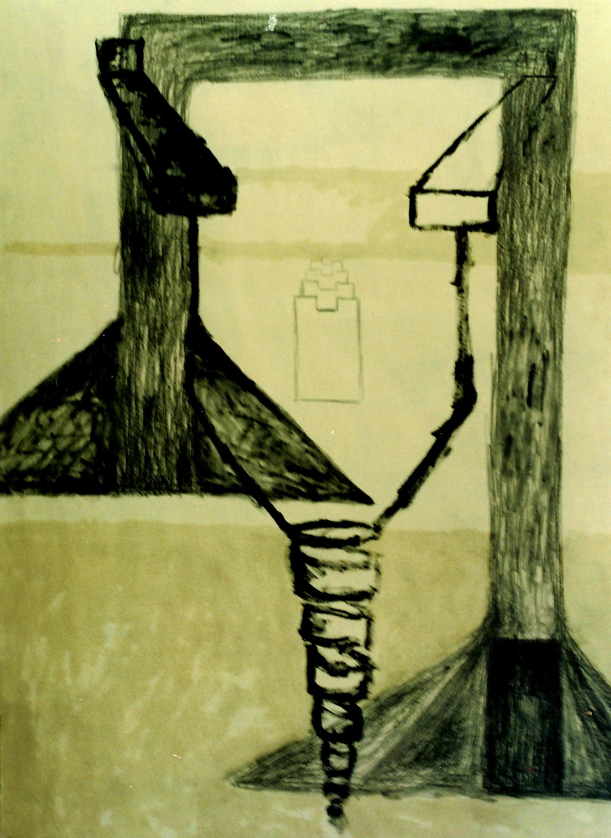 Lamees Khoury, Balance, 1994, Mixed media, 270x160 cm. Courtesy of the artist