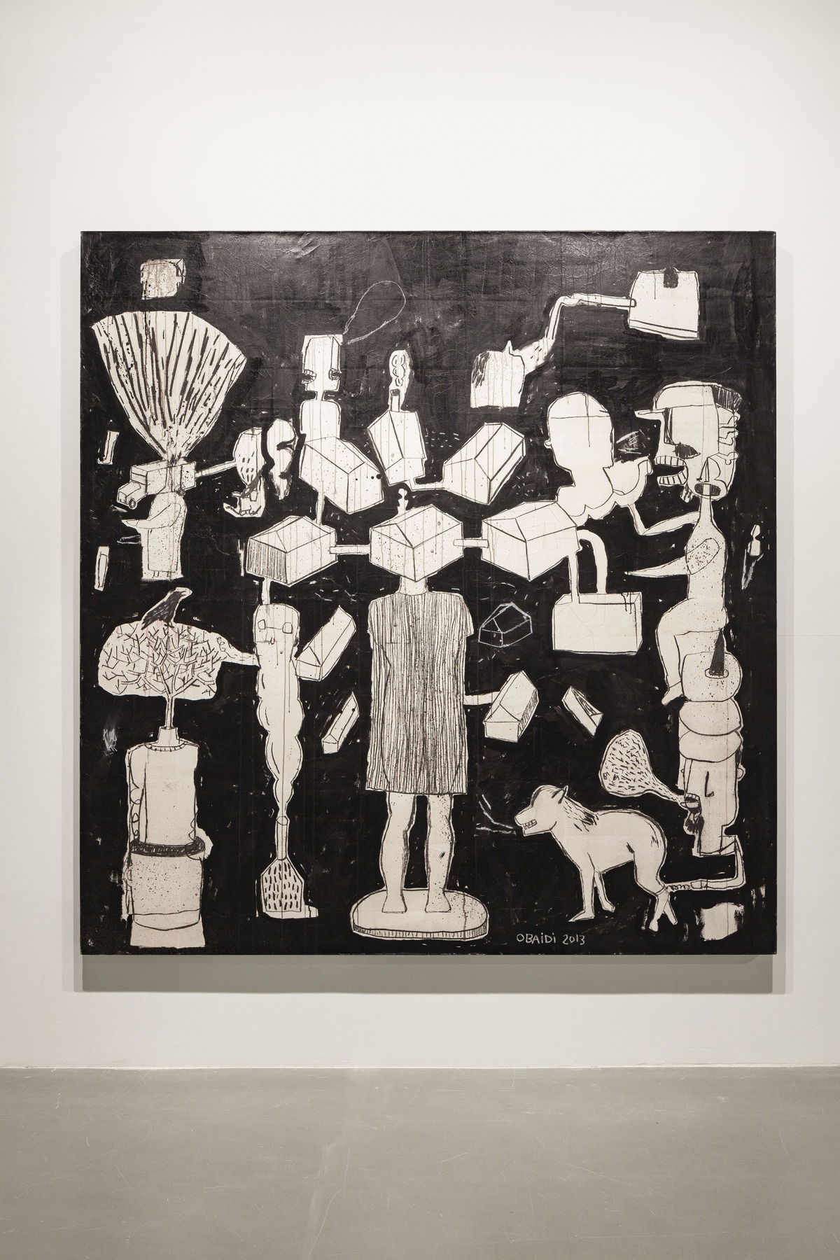 Make War Not Love, Chapter 3, 2013–15 Mixed-media on canvas 257 x 247 cm Courtesy of the artist
