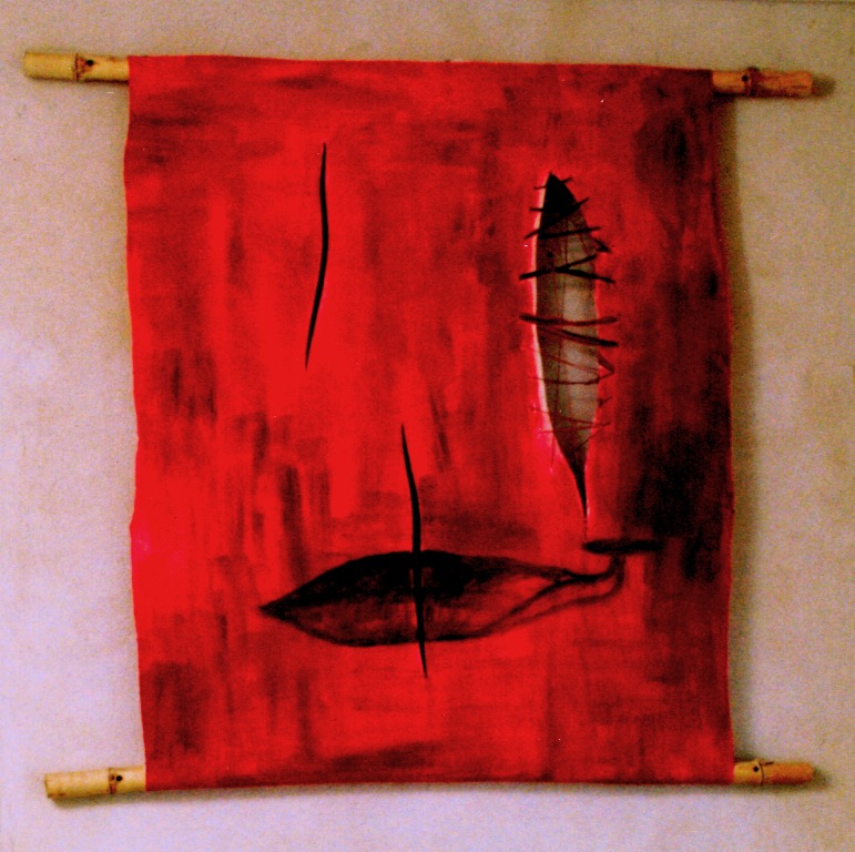 Lamees Khoury, Close, 2000, Mixed media, 230x190cm. Courtesy of the artist