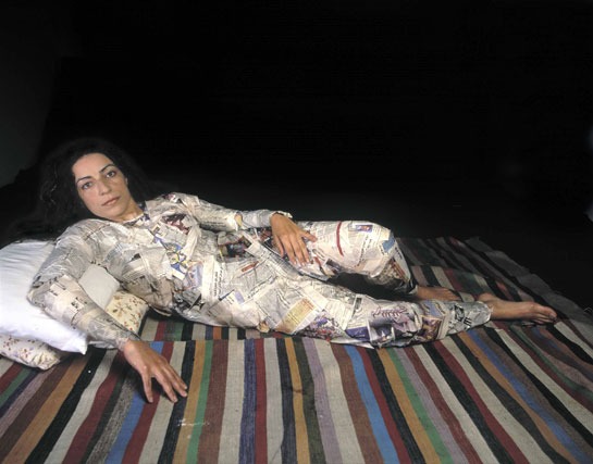 Raeda Saadeh. Who Will Make Me Real? Photograph, 120 x 92 cm. European Parliament, Brussels, Belgium. 2007