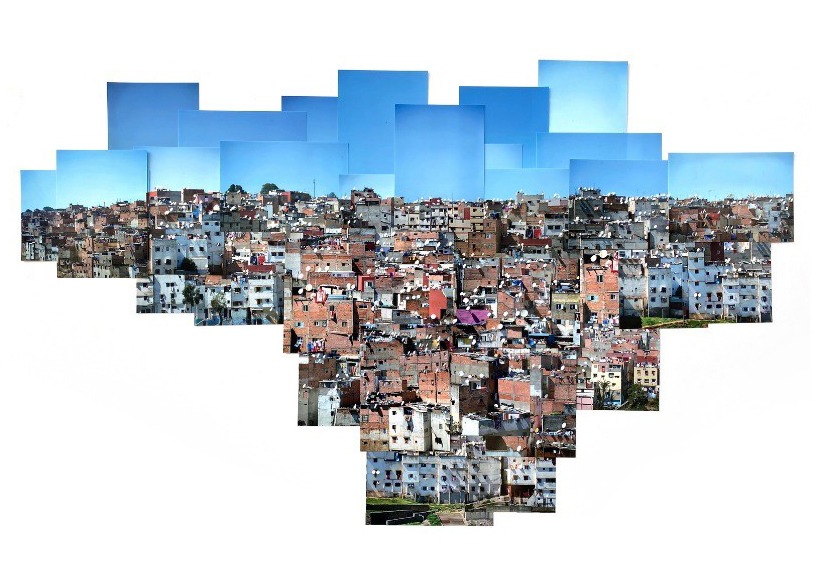 إيناس المنصوري، دوار حجة، 2018، عمل متعدد الألوان 57 صورة ملونة على ورق، 90 × 70 سم، 2018، بلطف غاليري عبله اعبابو
