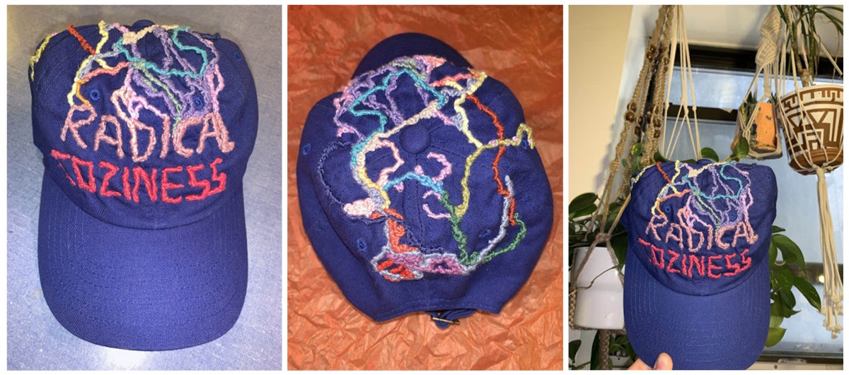 Blue Radical Coziness hat for Noa C., Brooklyn, June 2020