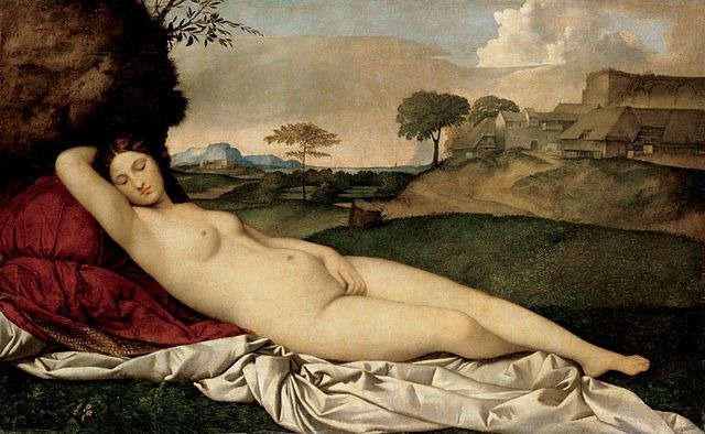 Giorgione, Sleeping Venus, 1508. Public Domain