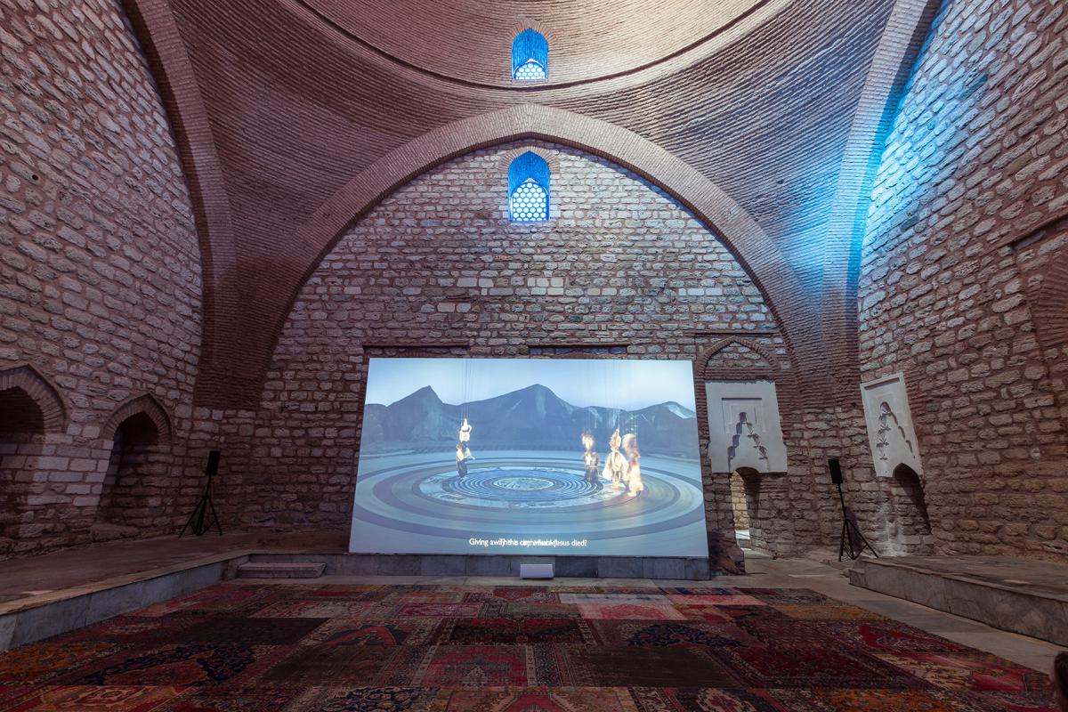 Wael Shawky, The Cabaret Crusades: The Secrets of Karbalaa, 2015 (photo: Sahir Ugur Eren) Courtasy of  IKSV